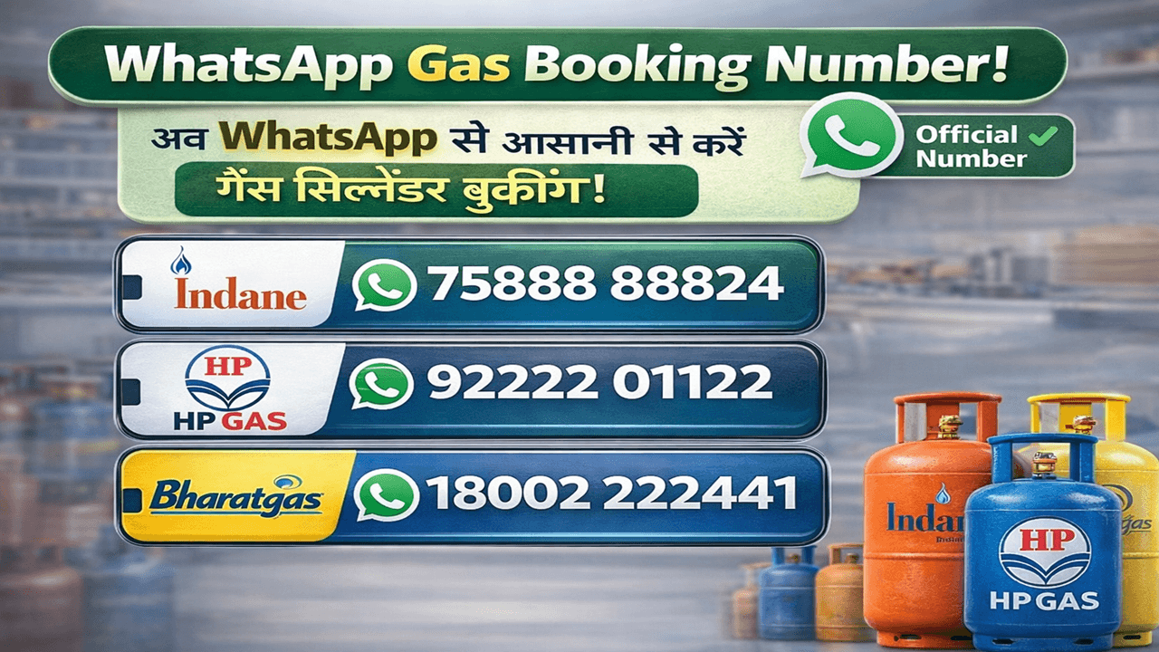 WhatsApp Gas Booking Number 2026
